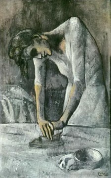 Pablo Picasso Painting - Woman Ironing 1904 Pablo Picasso